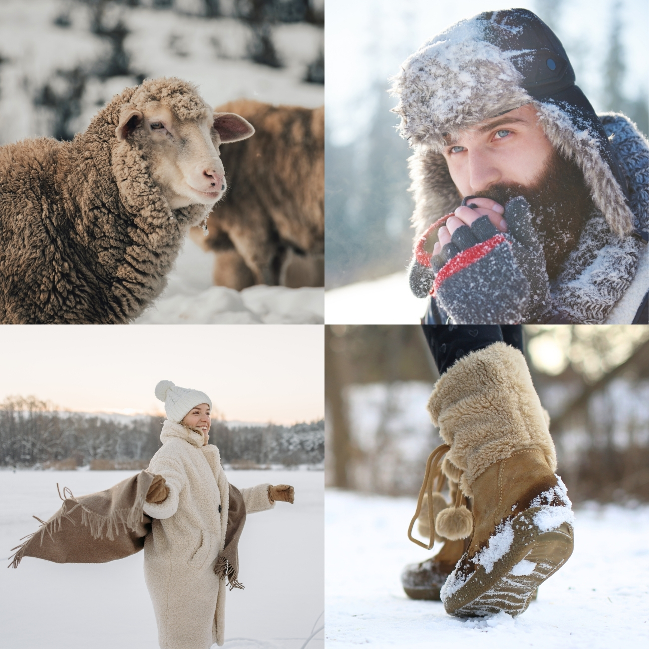 BERGAL X-TREME LAMBSKIN - ergonomisches Lammfell-Fußbett für warme, stabile Winter-Boots